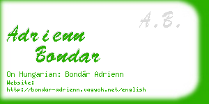 adrienn bondar business card